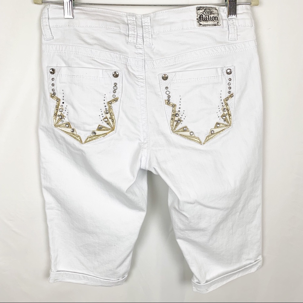 Love Nation capris sz 8 white